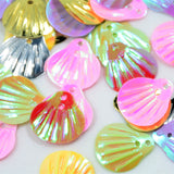 Maxbell 15mm Mixed Shell Decor Sequins Paillettes Sewing Garment Jewelry Crafts