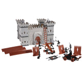 Maxbell 56 Pieces 3D Castle Building Blocks Knight Clash Play Set Children DIY Assembly Toys