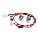 Maxbell 2 White LED Head Lamp Light Night Headlight Headlamp for 1/5 1/8 RC HSP HPI Model Car