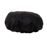 Maxbell 2pcs Womens Natural Silk Sleep Cap Adjustable Night Head Cover Black