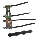 Maxbell Archery Arm Guard 4 Straps Camouflage & Finger Saver Protector