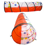 Maxbell Kids Portable Dotted Pop Up Tunnel Tent Play Tent Toy for Crawling Hiding Fun Toy