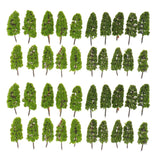 Maxbell 40pcs Model Trees Layout Train Railway Diorama Landscape Scenery 1:100 HO OO