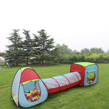 Maxbell 3 In1 Portable Kids Pop Up Tunnel Playhouse Ball Pit Indoor Outdoor Game Fun Set Children Toy