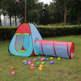 Maxbell 3 In1 Portable Kids Pop Up Tunnel Playhouse Ball Pit Indoor Outdoor Game Fun Set Children Toy