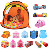 Maxbell 3 In1 Portable Kids Pop Up Tunnel Playhouse Ball Pit Indoor Outdoor Game Fun Set Children Toy