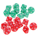 Maxbell Pack of 20 10 Sided Dice D10 Polyhedral Dice for Dungeons and Dragons Games