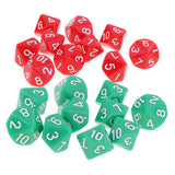 Maxbell Pack of 20 10 Sided Dice D10 Polyhedral Dice for Dungeons and Dragons Games