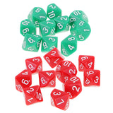 Maxbell Pack of 20 10 Sided Dice D10 Polyhedral Dice for Dungeons and Dragons Games
