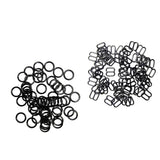 Maxbell wholesale 100pcs O Rings 8mm Bra Strap Adjuster + 100 x Fig 8 10mm Bra Strap Adjuster for Women