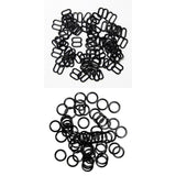 Maxbell wholesale 100pcs O Rings 8mm Bra Strap Adjuster + 100 x Fig 8 10mm Bra Strap Adjuster for Women