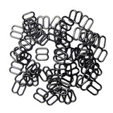 Maxbell wholesale 100pcs O Rings 8mm Bra Strap Adjuster + 100 x Fig 8 10mm Bra Strap Adjuster for Women