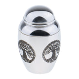 Maxbell 2 Pieces Stainless Steel Pet Funeral Cremation Urn Container Jar keepsake