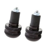 Maxbell Motorcycle Handlebar Hand Grip Bar Ends Plug Slider for Yamaha Silver+Black