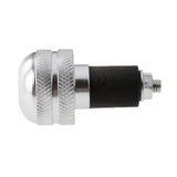 Maxbell Motorcycle Handlebar Hand Grip Bar Ends Plug Slider for Yamaha Silver+Black