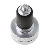 Maxbell Motorcycle Handlebar Hand Grip Bar Ends Plug Slider for Yamaha Silver+Black