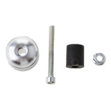 Maxbell Motorcycle Handlebar Hand Grip Bar Ends Plug Slider for Yamaha Silver+Black