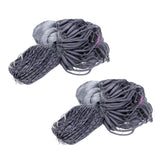 Maxbell 2pcs Nylon Fisherman 4 X 4cm Mesh Hole Fishing Fish Gill Net Gillnet Fishing Net Gray