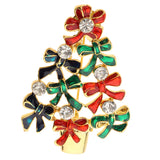 Maxbell 5Styles Multifunction Charm Christmas Brooch Pins & Jewelry Pendant 5Pcs/Bag