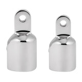 Maxbell 2 Pieces 316 Stainless Steel Eye End Cap Bimini Top Fitting Marine Hardware