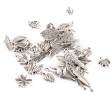 Maxbell 70pcs Mix Dreamcatcher Leaf Tibetan Silver Charms Finding For Jewelry Making