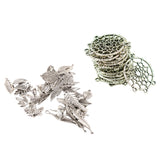 Maxbell 70pcs Mix Dreamcatcher Leaf Tibetan Silver Charms Finding For Jewelry Making