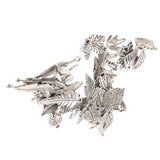 Maxbell 70pcs Mix Dreamcatcher Leaf Tibetan Silver Charms Finding For Jewelry Making