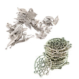 Maxbell 70pcs Mix Dreamcatcher Leaf Tibetan Silver Charms Finding For Jewelry Making