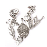 Maxbell 70pcs Mix Dreamcatcher Leaf Tibetan Silver Charms Finding For Jewelry Making