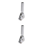 Maxbell 2pcs Sea Trolling Fishing Pole Rod Double Roller Guide Tip Top Bearing 8.5mm/10mm