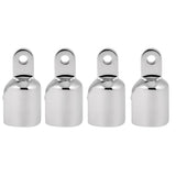 Maxbell 4 Pieces Eye End Caps Tube, Bimini Top Fitting Hardware Marine 316 Stainless Steel 1" (25MM)