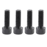 Maxbell 8Pcs Bicycle Water Bottle Cage Bolts Screws Aluminum Alloy Socket Screws Black & Gold