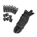 Maxbell 4mm x 10 Meters Elastic Bungee Rope Shock Cord Tie Down with 6 Pieces Hooks