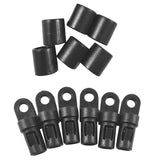 Maxbell 4mm x 10 Meters Elastic Bungee Rope Shock Cord Tie Down with 6 Pieces Hooks