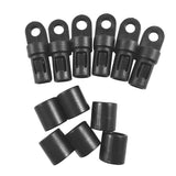 Maxbell 4mm x 10 Meters Elastic Bungee Rope Shock Cord Tie Down with 6 Pieces Hooks