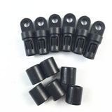 Maxbell 4mm x 10 Meters Elastic Bungee Rope Shock Cord Tie Down with 6 Pieces Hooks