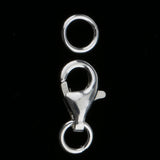 Maxbell 5 Sets 925 Sterling Silver Lobster Clasp Connector for Jewelry Findings 11mm