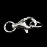 Maxbell 5 Sets 925 Sterling Silver Lobster Clasp Connector for Jewelry Findings 11mm