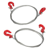 Maxbell 2PCS RC Car Tow Rope for Traxxas Hsp Redcat RC4WD Axial Scx10 D90 Car Truck