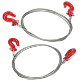 Maxbell 2PCS RC Car Tow Rope for Traxxas Hsp Redcat RC4WD Axial Scx10 D90 Car Truck