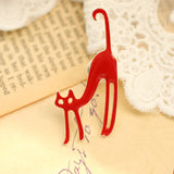 Maxbell 3 Pieces Gold Plated Alloy Metal Novelty Enamel Cute Cat Brooch Collar Pins