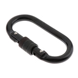 Maxbell 5 Pieces 25KN High Strength Carabiner Screw Gate Lock Karabiner for Rock Climbing Arborist Tree Rigging - By CE