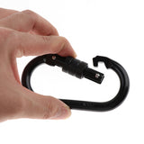 Maxbell 5 Pieces 25KN High Strength Carabiner Screw Gate Lock Karabiner for Rock Climbing Arborist Tree Rigging - By CE