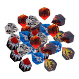 Maxbell Sturdy Dart Flight Puncher Gadget Plus 30 Pieces Standard Shape Replacement Dart Flights Set