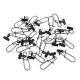 Maxbell 40Pcs High Strength Sinker Slides Fishing Connector with Snap Baits Fishing Connector for Braid Line