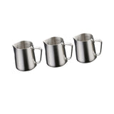 Maxbell 3 Pieces 350ml Stainless Steel Coffee Frothing Milk Tea Latte Jug With Scale