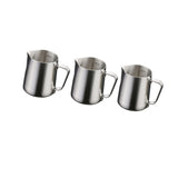 Maxbell 3 Pieces 350ml Stainless Steel Coffee Frothing Milk Tea Latte Jug With Scale