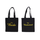 Maxbell 2 Pieces Wedding Party Bridal Bridesmaid Tote Bags Hen Night Party Gift Bags