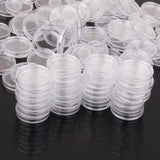 Maxbell 200 Piece 40.6mm Clear Coin Capsules Containers Boxes Coin Display Holders Round Case