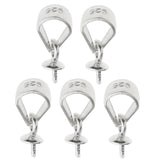 Maxbell 10 Pieces Pendant Clip & Pendant Clasp, Pinch Clip Bail Pendant Connector Silver